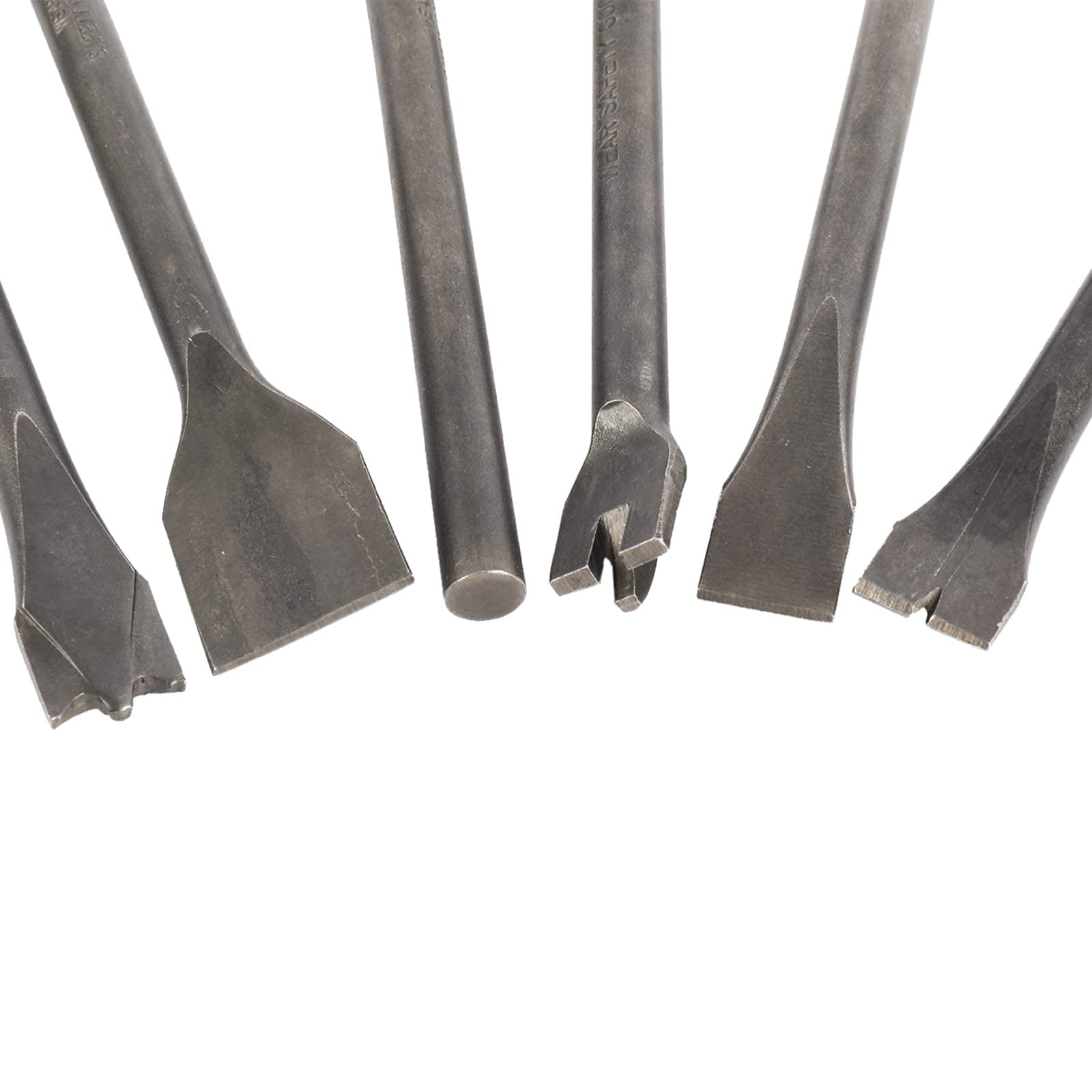 KUNTEC 9-Piece Pneumatic Chisel Tool Set - Air Hammer Punch & Chipping Bits with 0.39