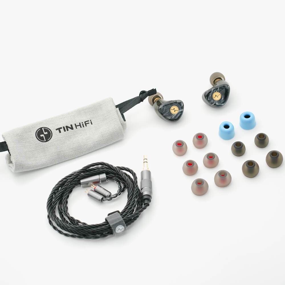 TinHiFi T3 Plus HiFi In-Ear Monitors - High Resolution Audio Earphones with Detachable Cable for Audiophiles & Music Lovers - Perfect for Studio Recording, Gaming & Travel