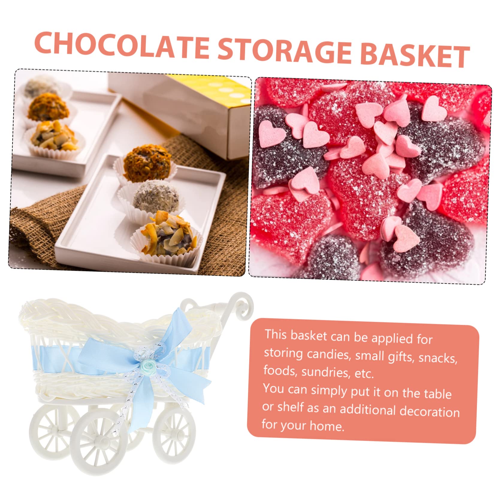 CIMAXIC 2-Pack Handwoven Storage Baskets - Elegant Woven Fruit Bowl, Chocolate Holder & Baby Shower Decor - Lightweight Organizer for Keys, Snacks & Home Decor (Perfect for Kitchen, Dining Table & Gift Giving)