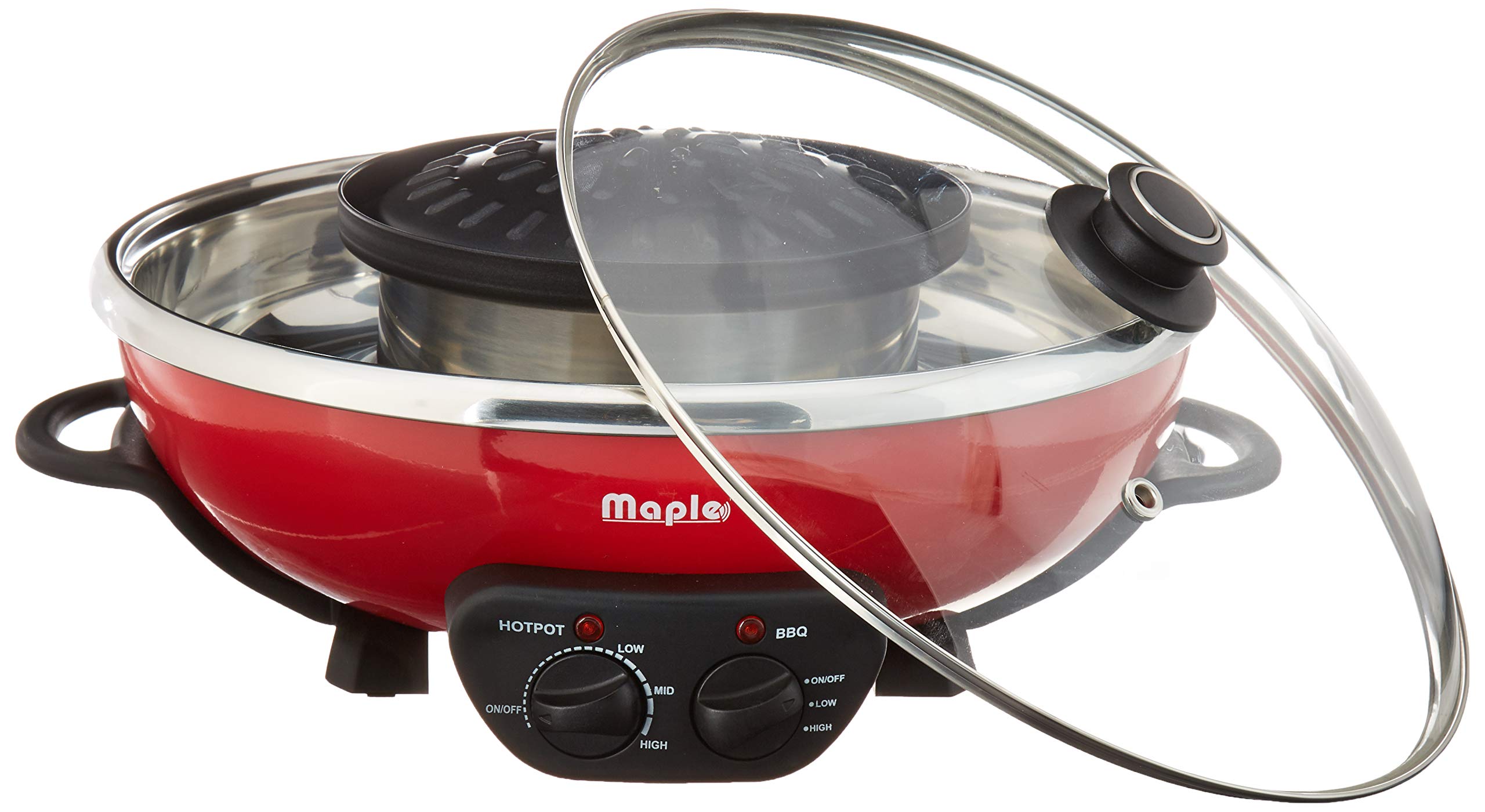 Premium Maple Hot Pot & BBQ Grill Set - Authentic Japanese Shabu Shabu & Korean BBQ Combo for Home Dining & Party Entertaining