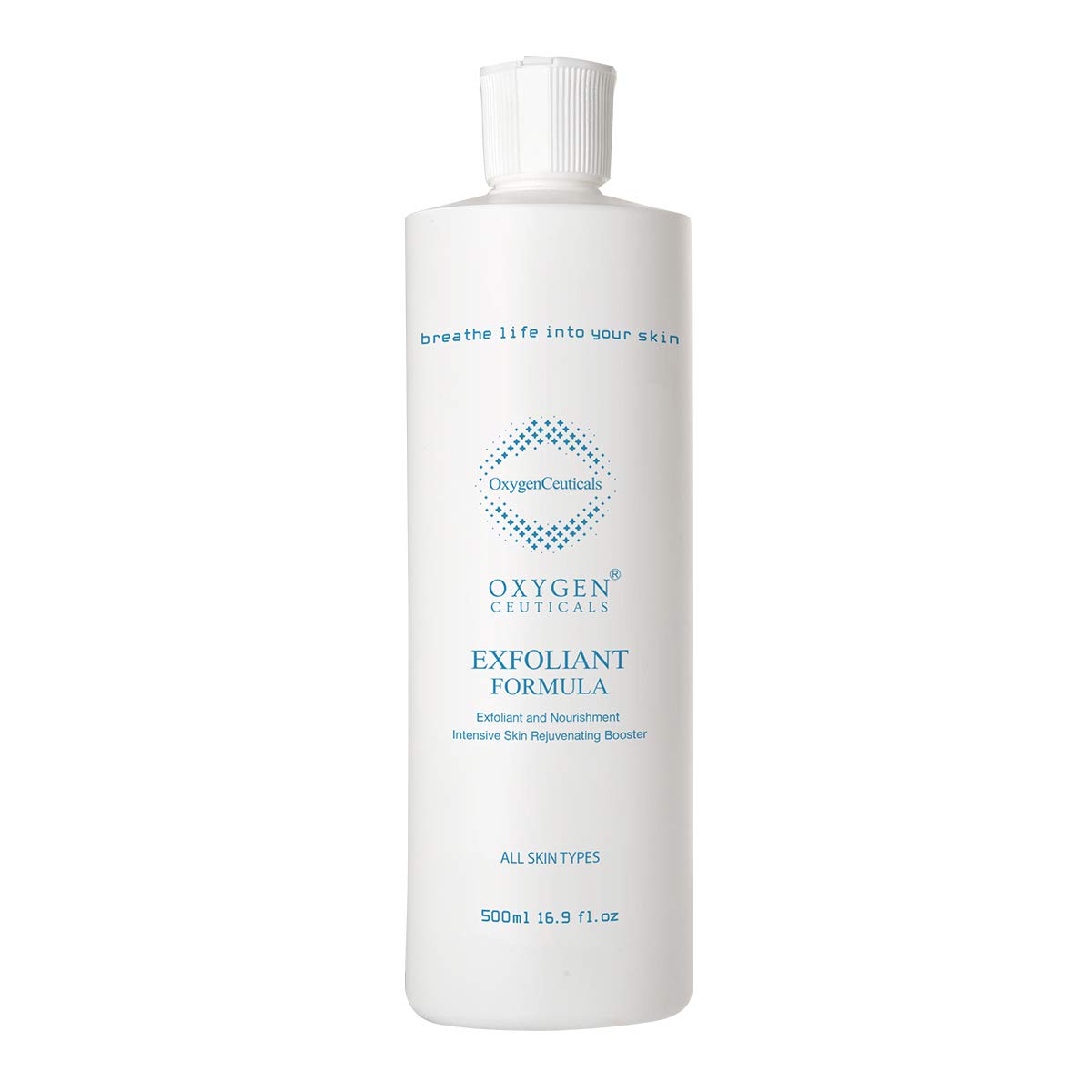 Professional Oxygen Facial Serum - 500ml/1.69oz Liquid Exfoliant Formula for Deep Cleansing & Skin Renewal | Spa & At-Home Facial Treatment