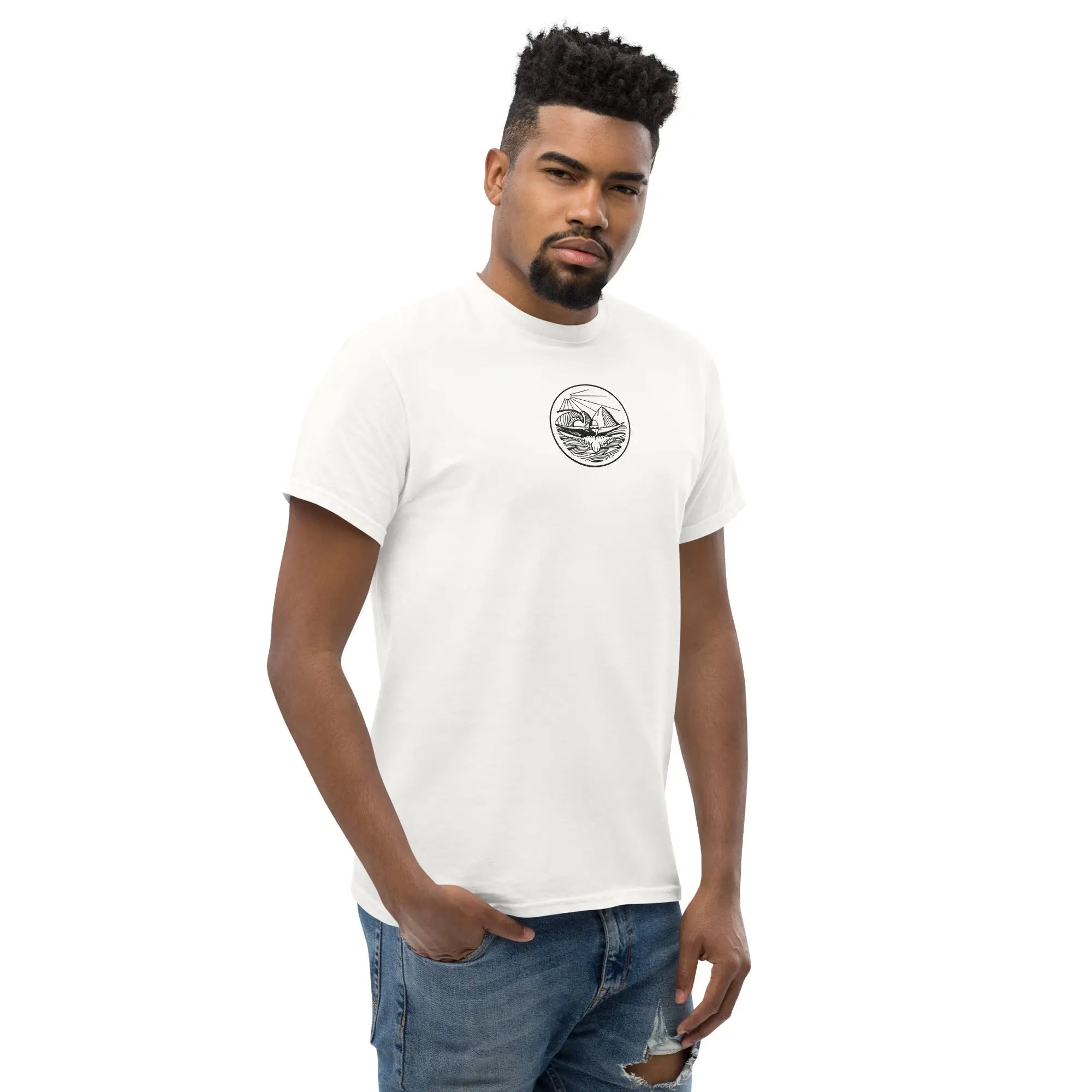 Designer Mountain Swimmer Graphic T-Shirt - Unisex Casual Tee for Men & Women | Perfect for Outdoor Adventures, Beach Trips, and Streetwear Fashion