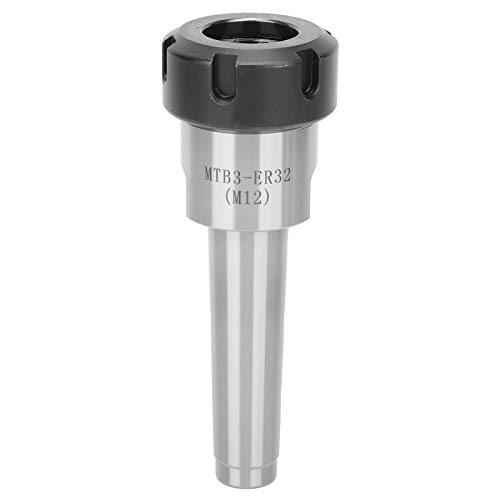 High Precision CNC Milling Tool Holder ER32 Collet Chuck with Morse Taper Shank (MTB3-M12) - Ideal for Lathe, Milling Machines & Metalworking Projects