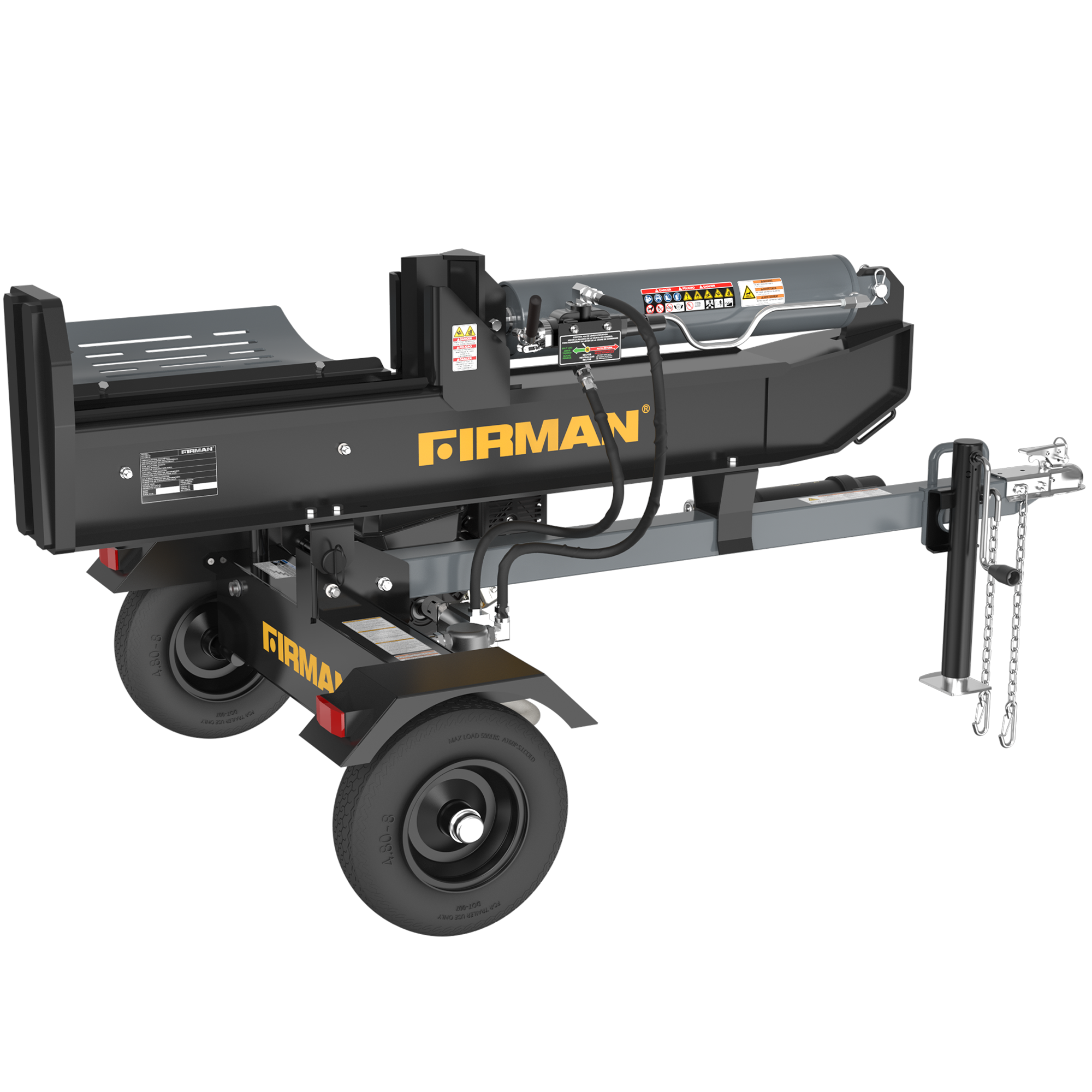 37 Ton Heavy Duty Log Splitter - Powerful Hydraulic Wood Splitter for Firewood, Home Heating & Outdoor Landscaping