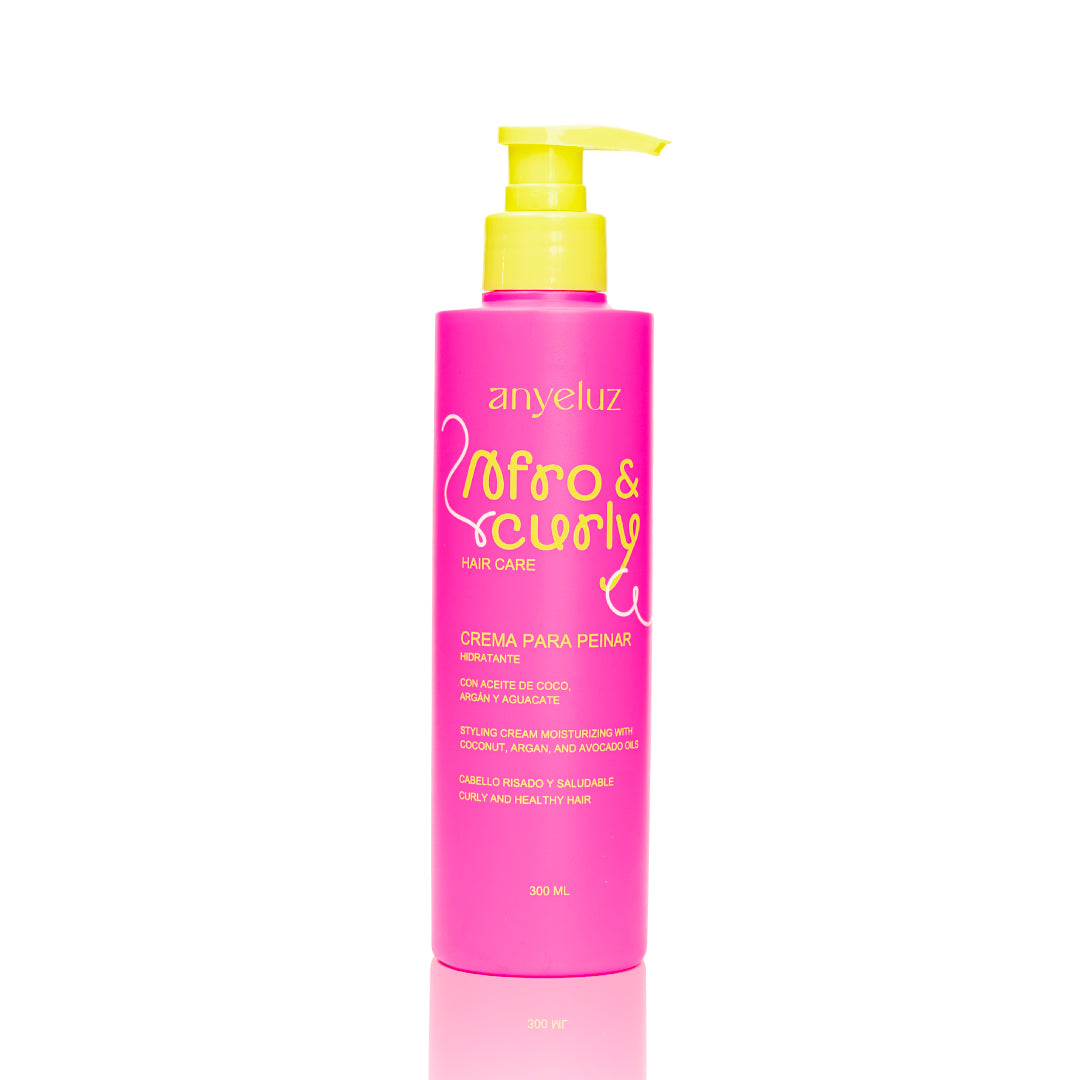 Hydrating Afro & Curly Hair Styling Cream - Moisturizing Leave-In Conditioner for Natural Hair - Perfect for Daily Styling & Frizz Control
