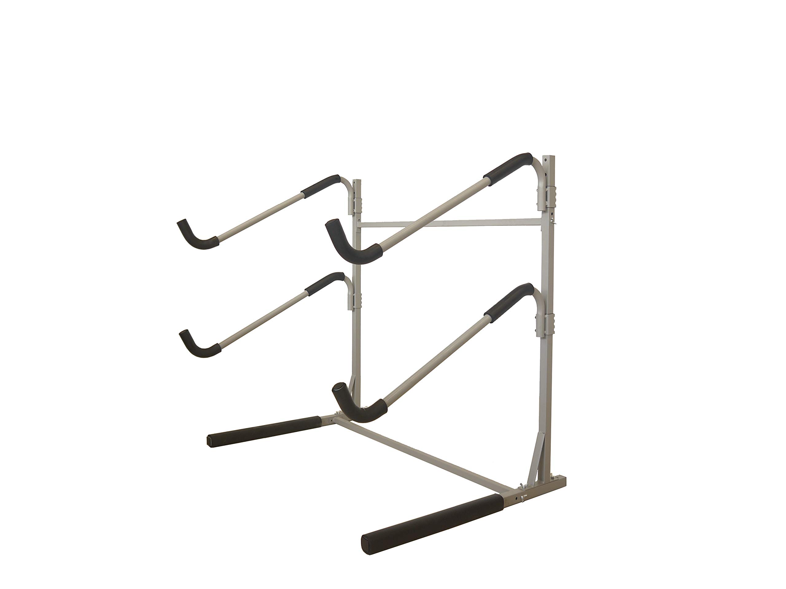 SPAREHAND ShowCase3 SUP Storage Rack - Heavy Duty 100 lbs Capacity Freestanding Kayak & Paddleboard Holder - No Tools Assembly for Surfboards, SUPs & Water Sports Gear - Perfect for Garage, Backyard & Indoor Storage