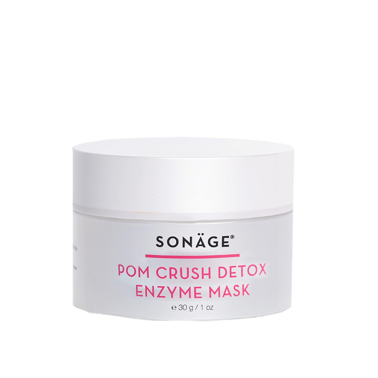 Pom Crush Detox Enzyme Mask - Brightening & Exfoliating Facial Treatment for Glowing Skin | Perfect for Acne-Prone & Dull Skin Care Routine