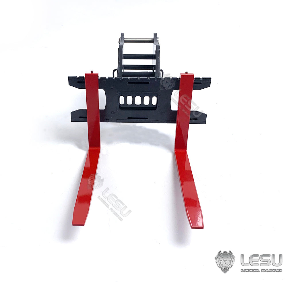 Upgraded Metal Hammer Grab Fork with Tiltable & Openable Bucket for LESU 1/14 RC Hydraulic Excavator B0006 AOUE ET35 Model - Perfect for Construction Simulation, DIY Projects & RC Excavator Accessories
