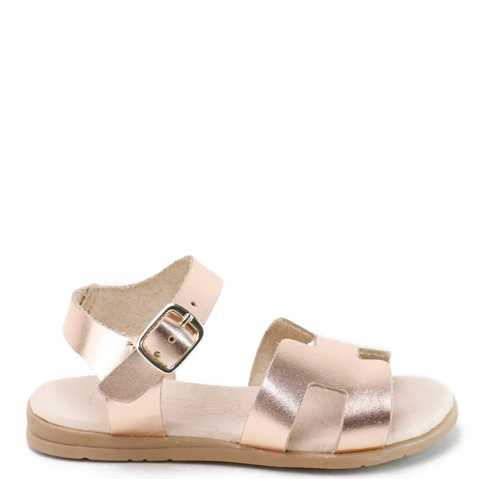 Rose Gold H Sandals for Women - Elegant Summer Beach Wedding Shoes | Perfect for Outdoor Parties, Vacations, and Casual Wear