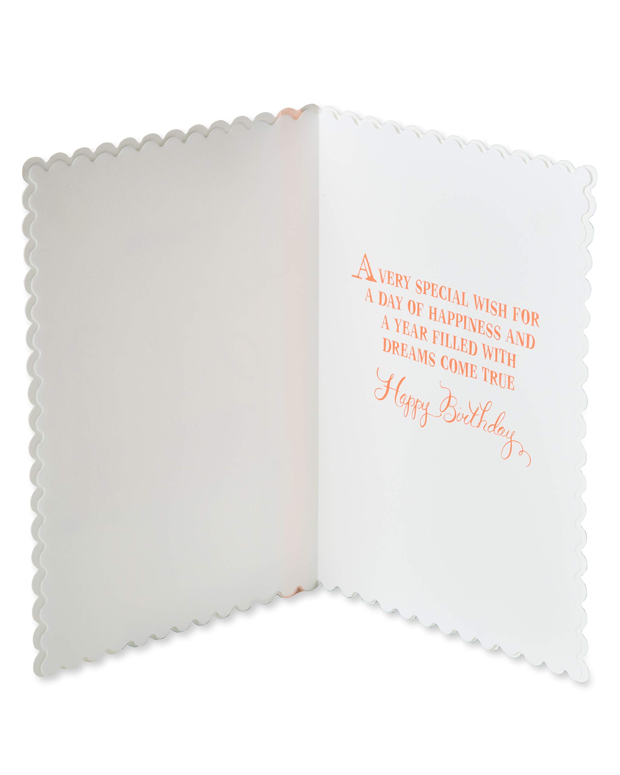 Papyrus Birthday Card - Dreams Come True - Elegant Handmade Greeting Card for Women & Men - Perfect for Birthdays, Anniversaries & Special Occasions