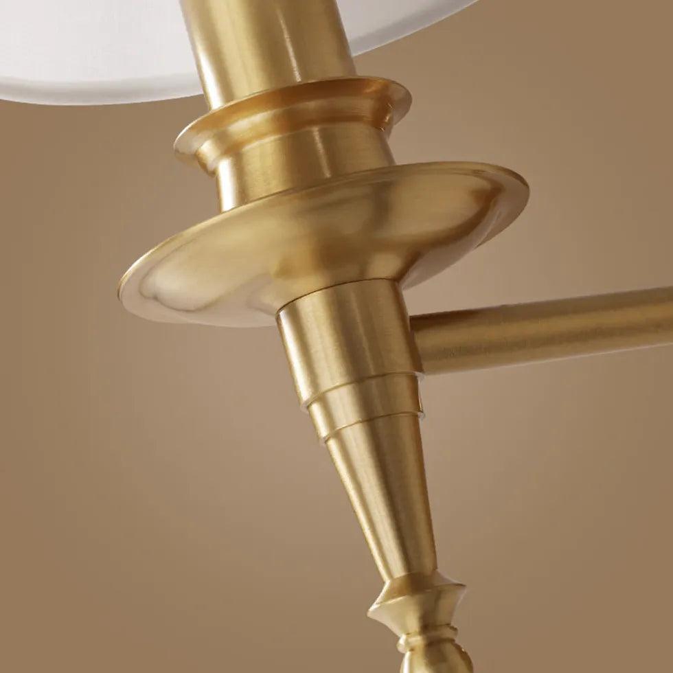 Elegant Gold Fabric Wall Lights for Indoor Decor - Perfect for Living Room, Bedroom, and Home Ambiance Lighting