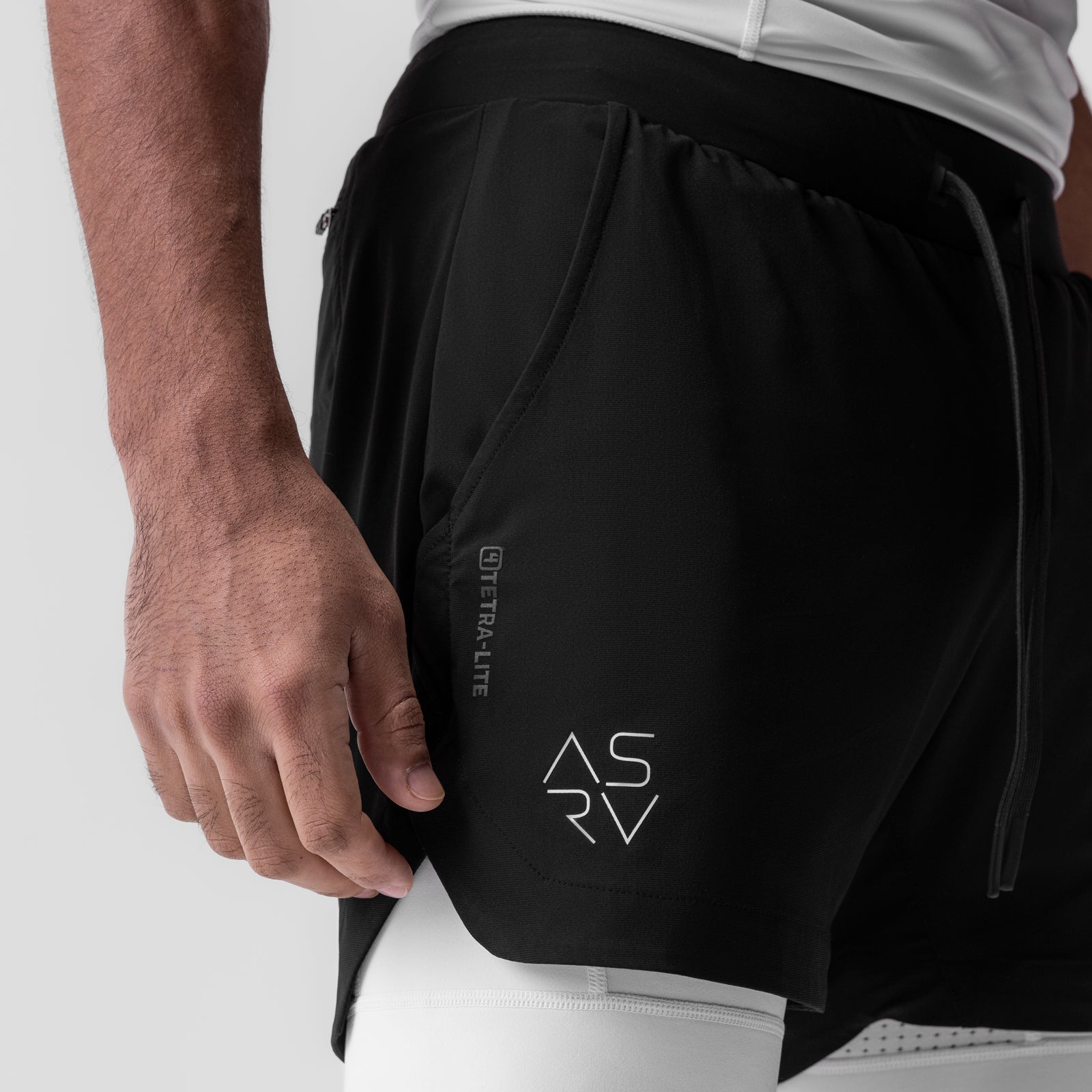 Tetra Lite® 5 Liner Short - Black Cyber/White - Comfortable Athletic Shorts for Running, Gym & Casual Wear