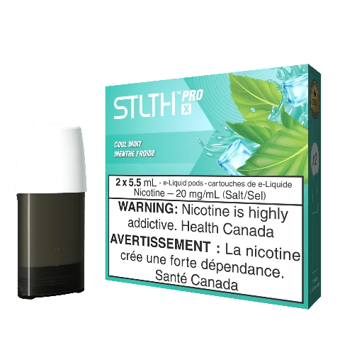Cool Mint STLTH PRO X Pods 5.5mL - Refillable Vape Pods for Smooth Flavor | Perfect for On-the-Go Vaping & Discreet Use