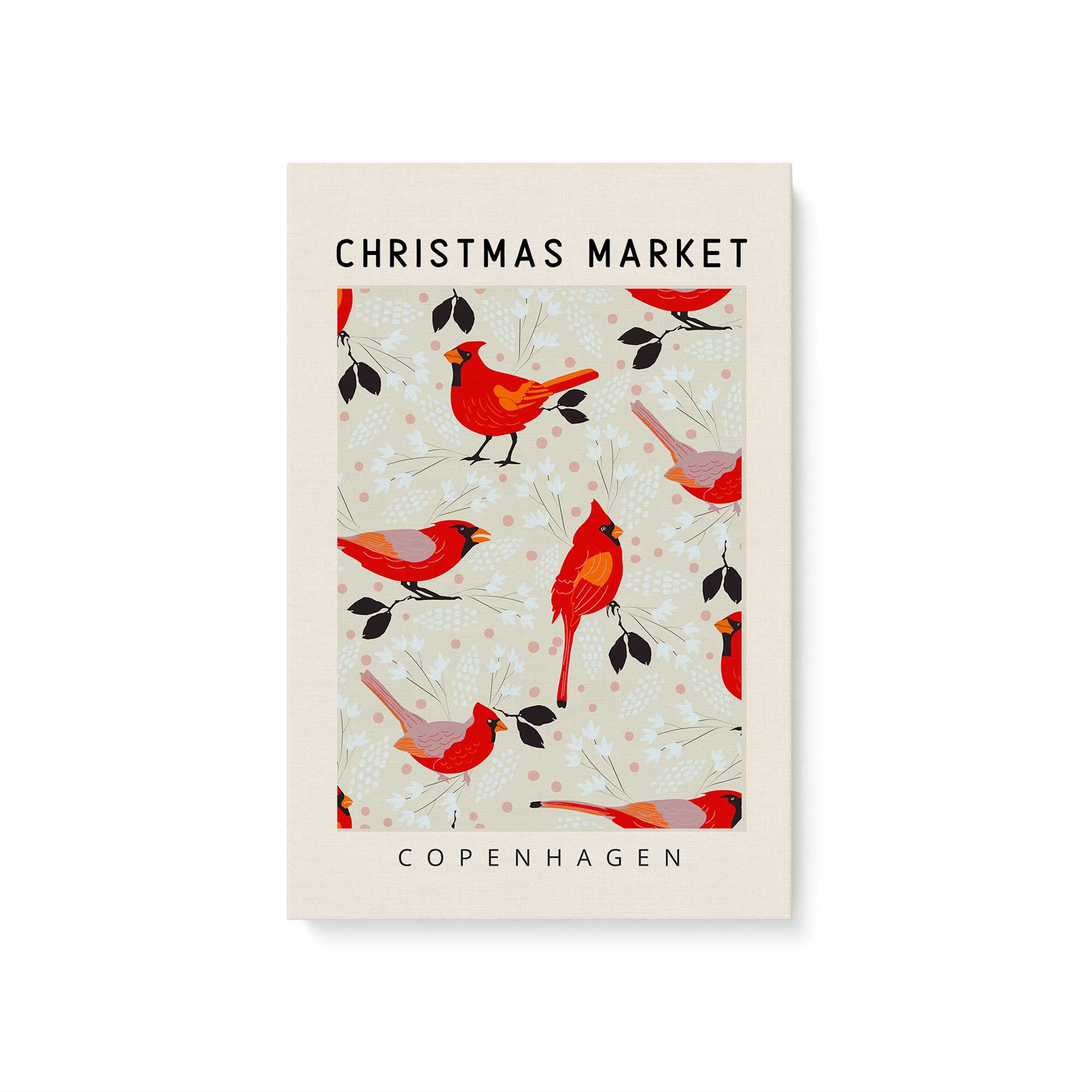 Beautiful Copenhagen Christmas Market Canvas Print - Holiday Wall Art Decor for Home, Office & Gifts