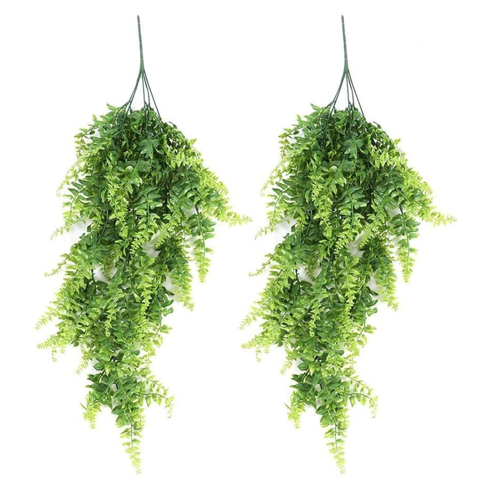UOCUFY Artificial Purple Flowers Vine - 2 Pack Hanging Garland for Home Decor, Wedding, Party & Outdoor Decoration | Realistic Trailing Floral Bracket