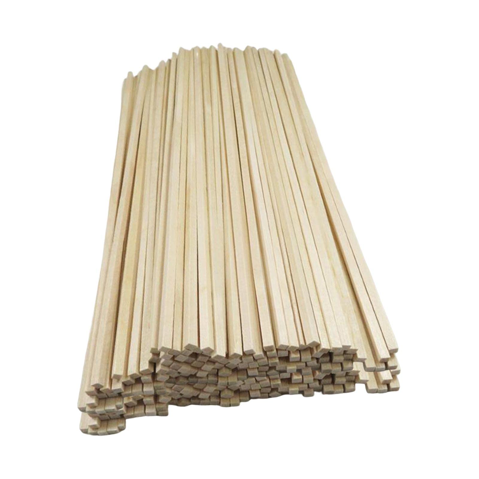 LOOM TREE® 100Pcs Unfinished Wooden Craft Sticks for DIY Projects, Model Building, and Woodworking - 250cm (98.4