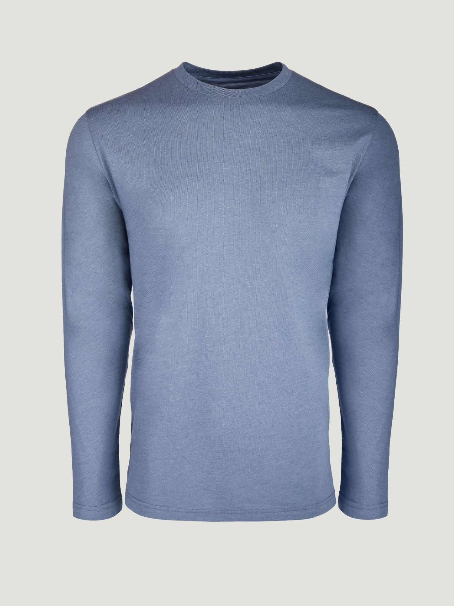 Wedgewood Long Sleeve Crew Neck T-Shirt for Men - Soft Cotton Casual Shirt - Perfect for Everyday Wear, Office & Outings