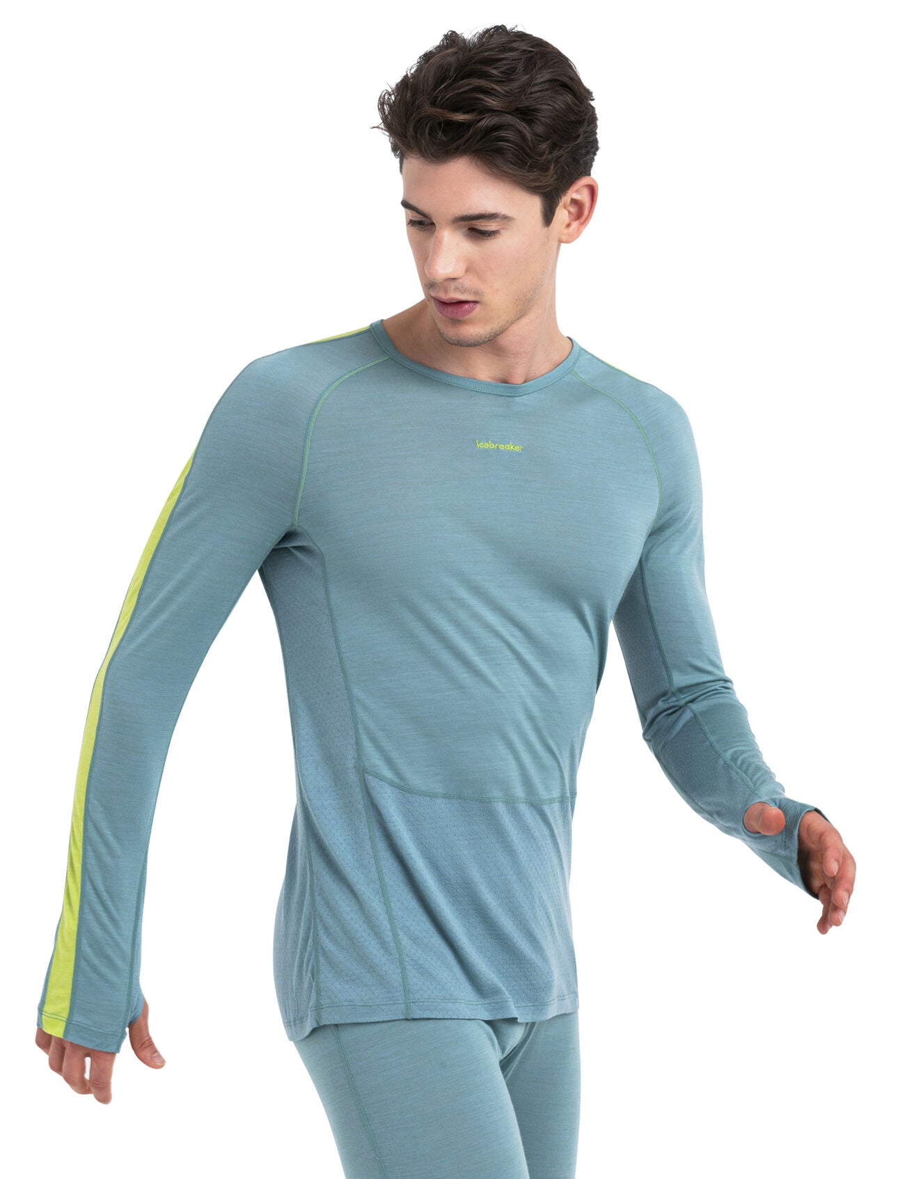 125 ZoneKnit™ Merino Blend Long Sleeve Thermal Base Layer Top for Men - Moisture Wicking & Odor Resistant - Perfect for Hiking, Skiing & Cold Weather Outdoor Activities