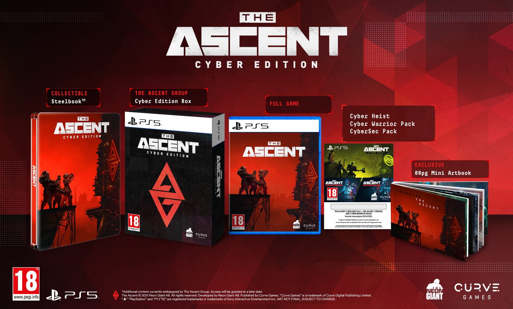 The Ascent: Cyber Edition - PS5 Game | Action RPG Sci-Fi Adventure | Playstation 5 Exclusive | Perfect for Fans of Cyberpunk & Co-op Gaming