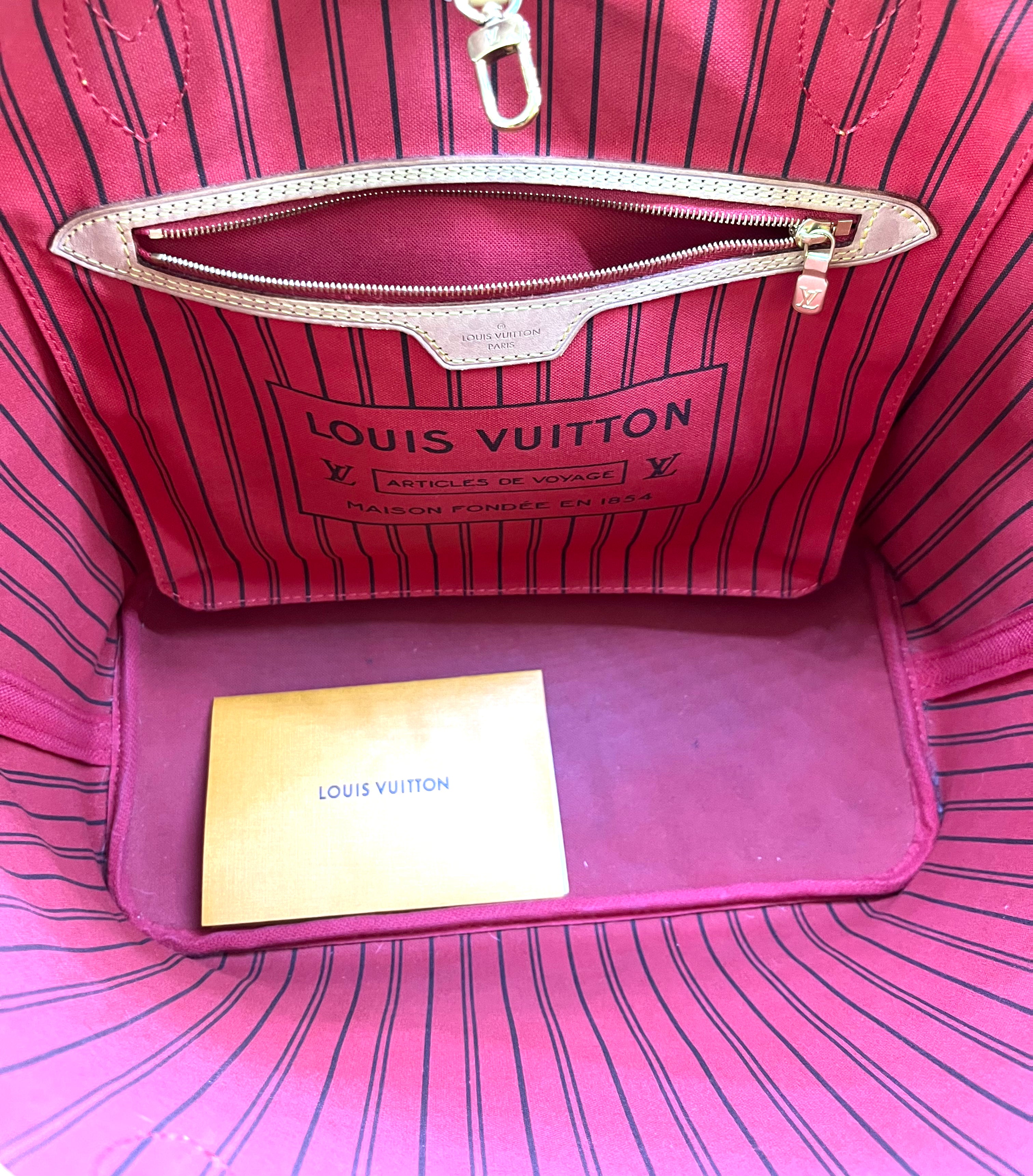 Authentic Louis Vuitton Neverfull GM Tote Bag - Monogram Canvas with Leather Trim - Spacious Designer Handbag for Women (Perfect for Work, Travel & Shopping)