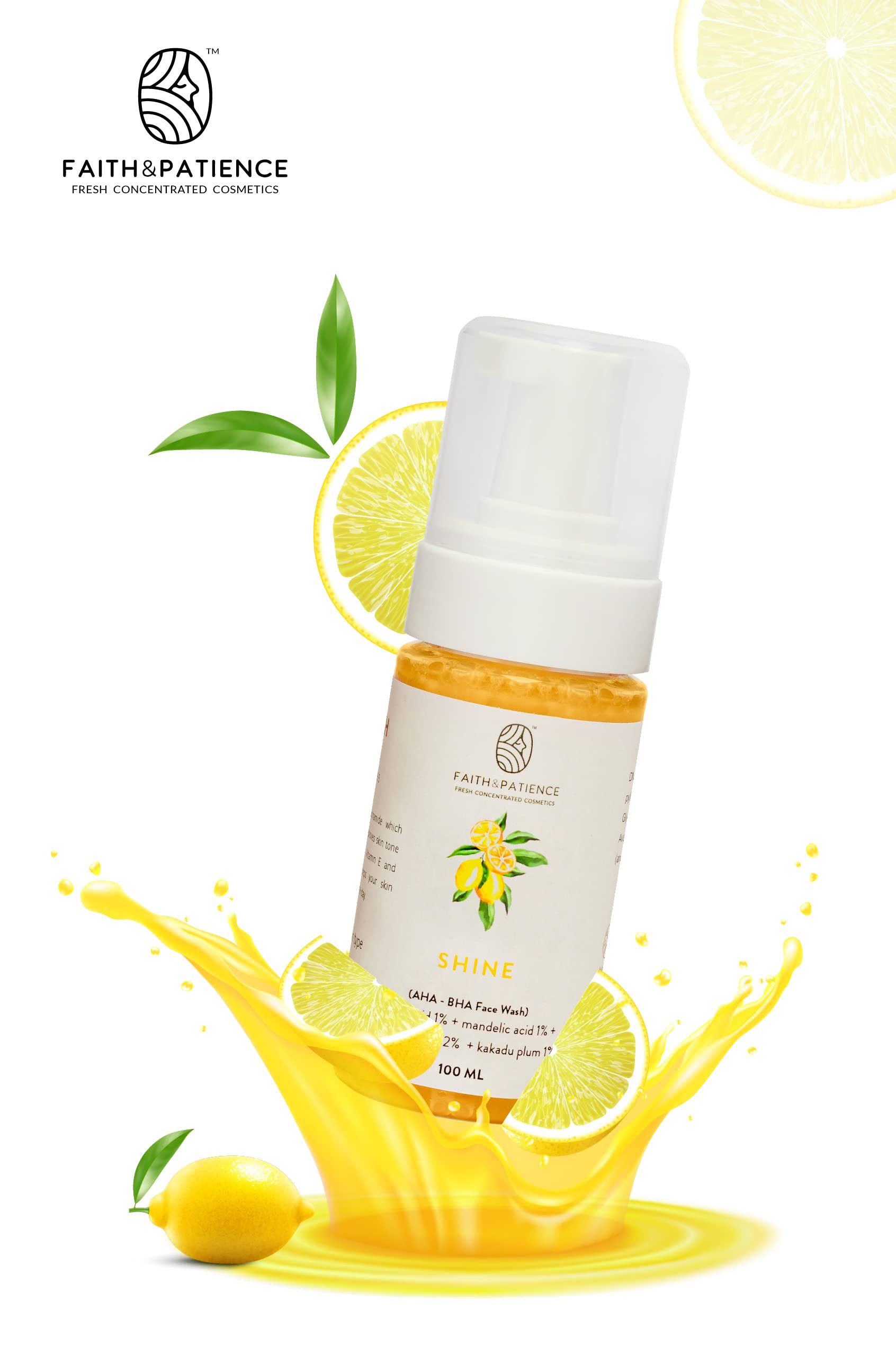 Shine Foaming Face Wash - Gentle Cleanser for Oily & Acne-Prone Skin | Deep Pore Cleansing & Oil Control | Perfect for Morning & Night Skincare Routine