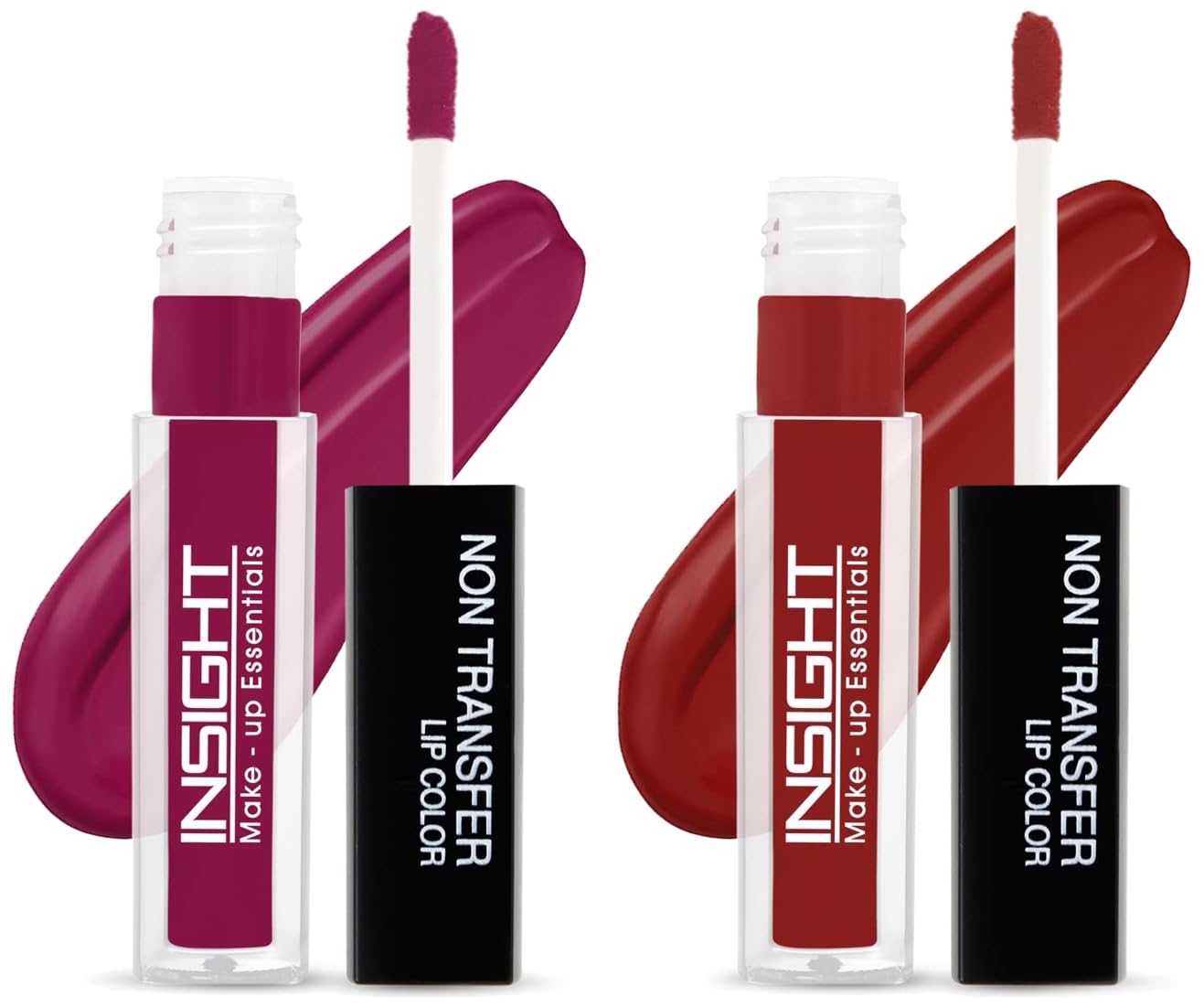 INSIGHT Non-Transfer Matte Lipstick Set - 4ml (17 Vintage & 22 Autumn Shades) - Long Lasting Velvety Lip Color for Everyday Wear & Special Occasions