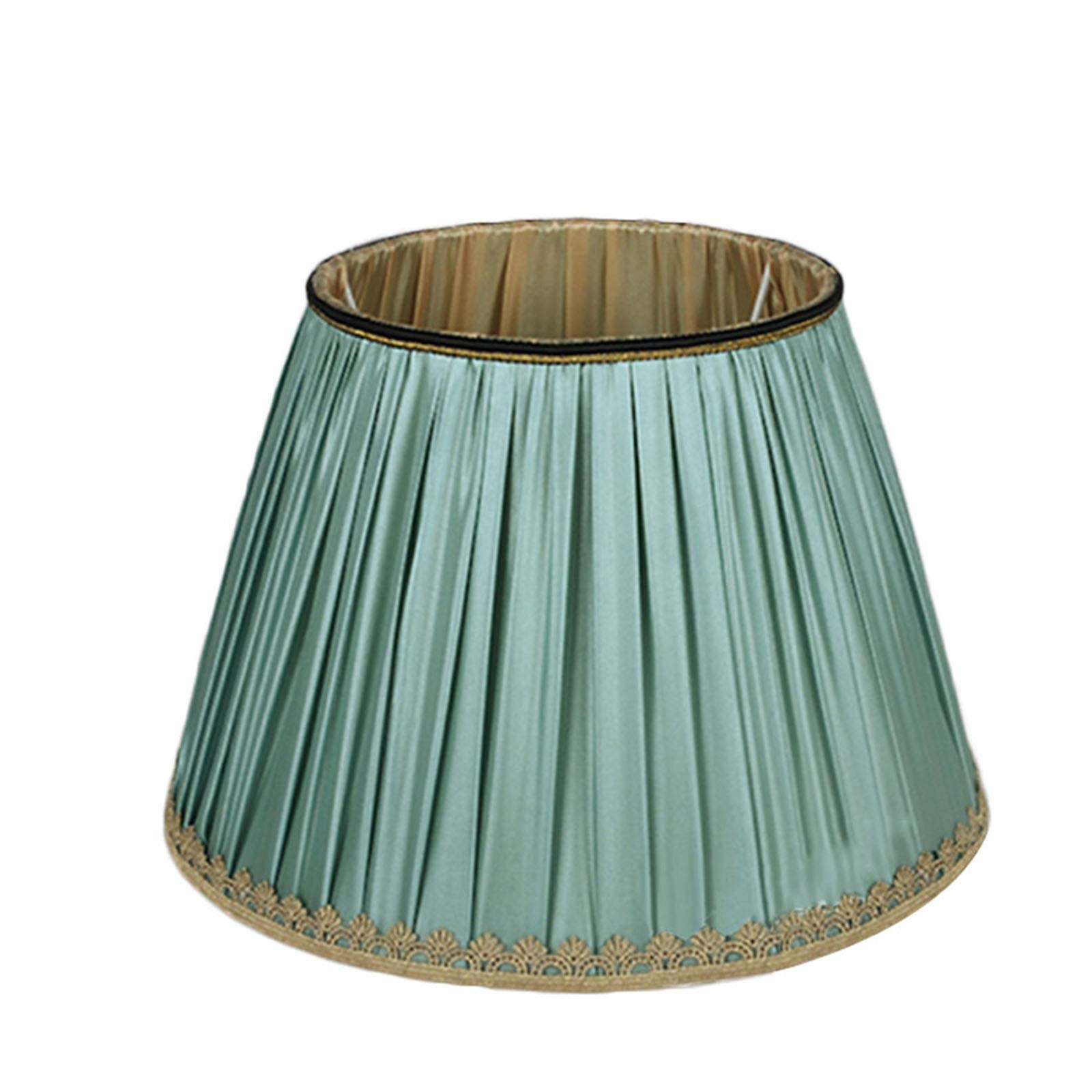 ADSE DIY Handmade Green Lamp Shade - 33cm E27 Table & Floor Lamp Cover - Perfect for Bedroom, Living Room & Office Decor