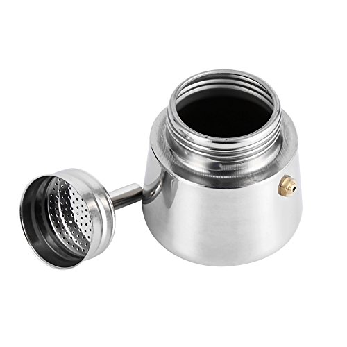 Stainless Steel Stovetop Coffee Maker - 2 Cup Percolator for Home & Office