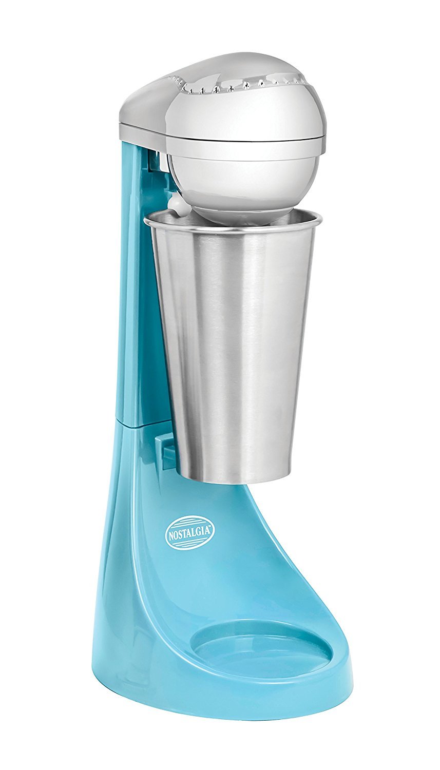 Nostalgia Electric MLKS100BL Two-Speed Milkshake Maker - Blue | Homemade Milkshakes & Smoothies for Parties, Desserts & Family Fun