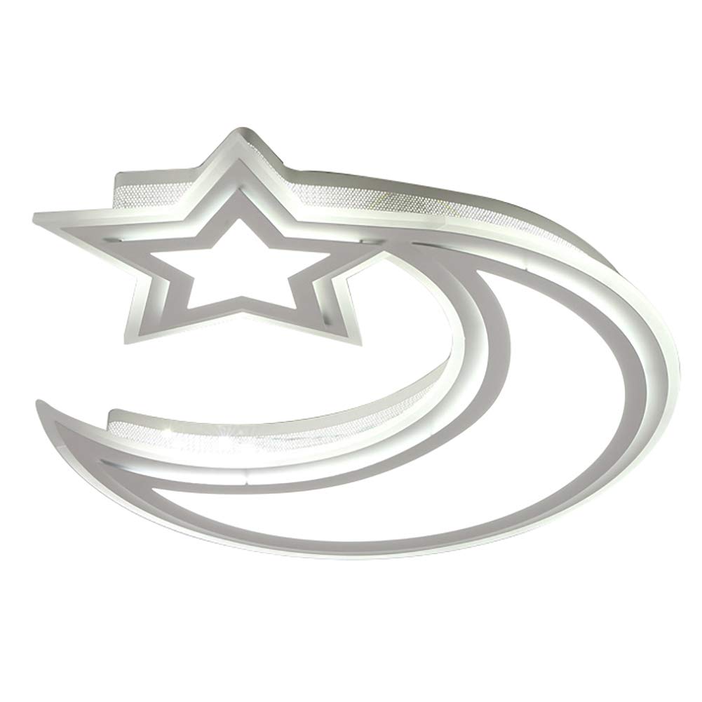 LED Kids Room Ceiling Light - Star & Moon Cartoon Night Light for Boys & Girls Bedroom - Warm White Nursery Lamp for Baby & Children's Room Decor - Perfect for Bedtime Stories & Relaxation