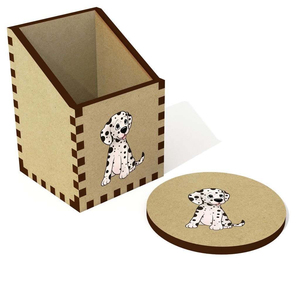 Azeeda 'Dalmatian Puppy' Desk Organizer & Pencil Holder - Cute Office Desk Accessory for School, Home, and Work (DT00068610)