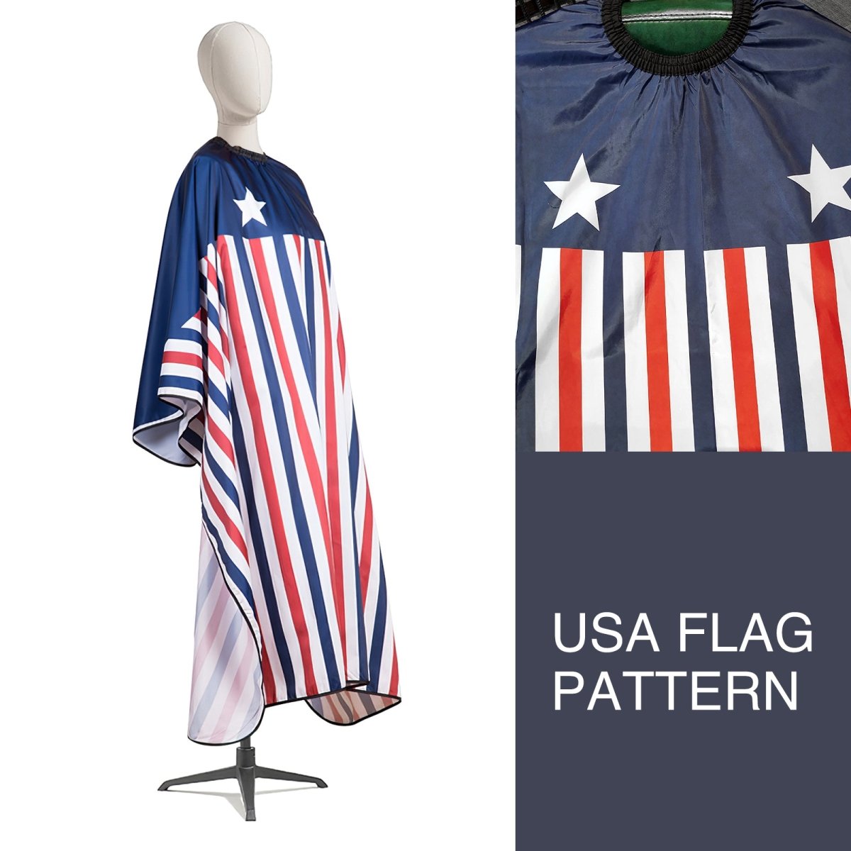 Stylish Salon Cape with Unique Pattern Design - Perfect for Haircuts, Coloring & Styling at Home or Professional Salons