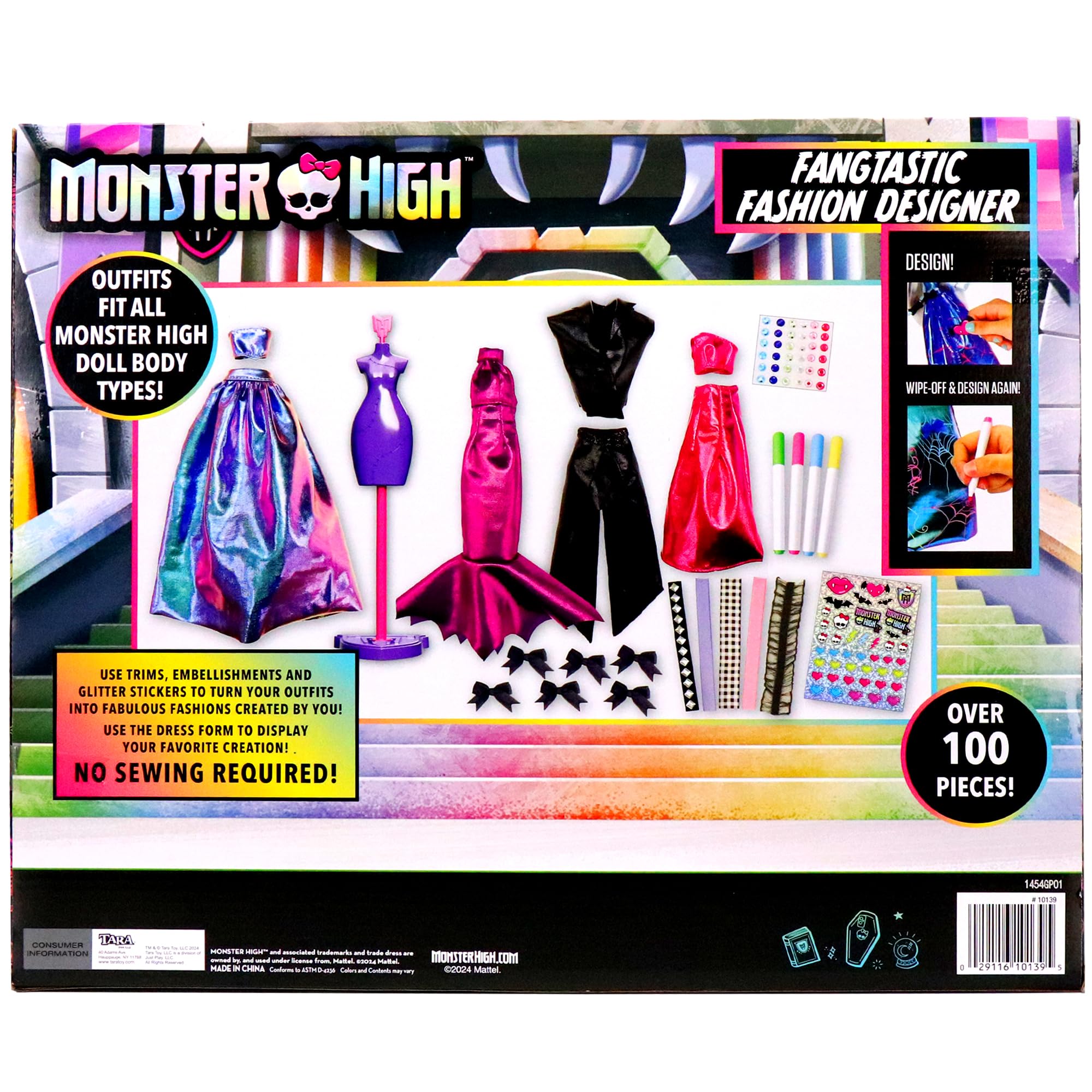 Monster High Be A Fangtastic Designer Fashion Doll Set for Kids | DIY Dress Up & Creative Play | Perfect for Birthday Gifts & Halloween Costume Parties