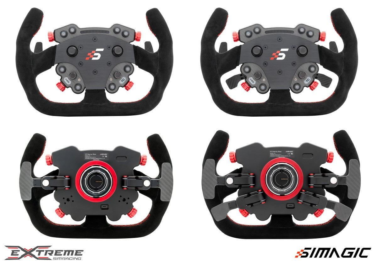 Simagic GTC Racing Steering Wheel - High-Performance Carbon Fiber Wheel Rim for Sim Racing | Perfect for PC, PS5, Xbox & Simulator Cockpits