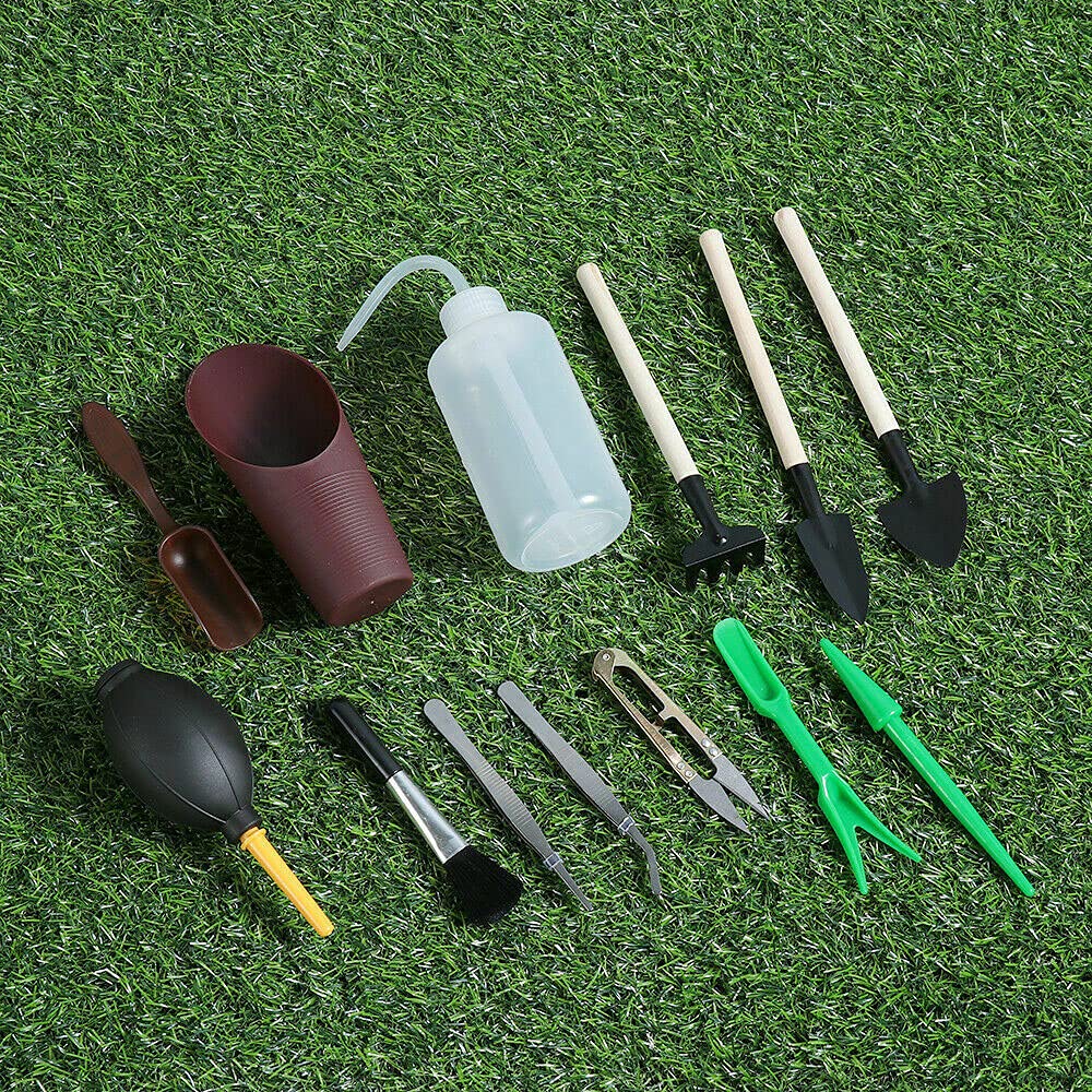 13PCS Mini Garden Scissor Planting Shovel Set - Durable Gardening Tools Kit for Pruning, Digging & Planting - Perfect for Indoor Plants, Herb Gardens & Small Outdoor Spaces