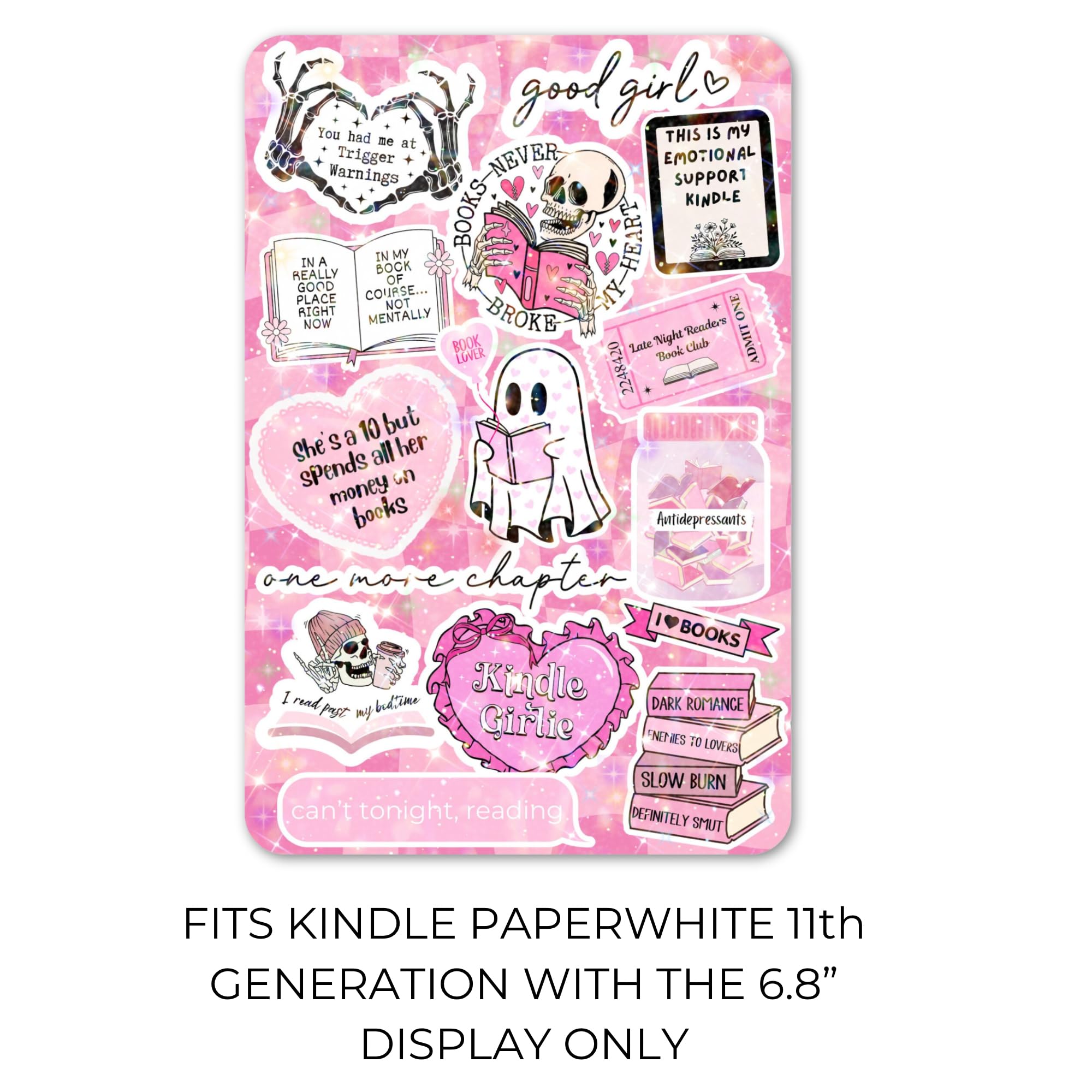 Clear Back Cover Insert for Kindle Paperwhite 11th Generation 6.8