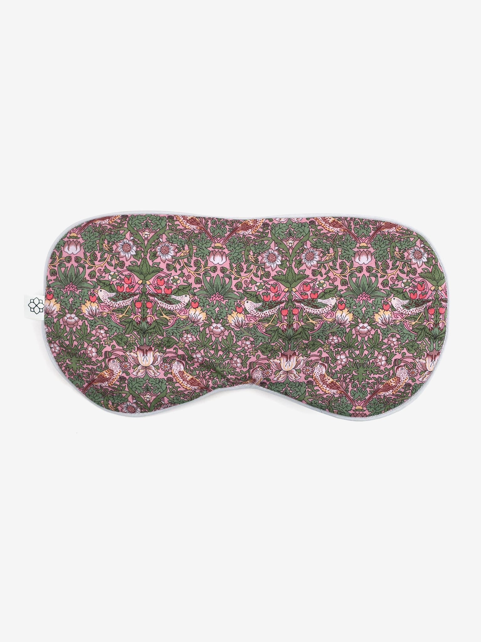 Spritz Wellness Liberty Print Aromatherapy Eye Mask - Strawberry Thief Pink | Relaxing Sleep Mask for Stress Relief & Travel | Perfect for Meditation, Yoga & Airplane Use