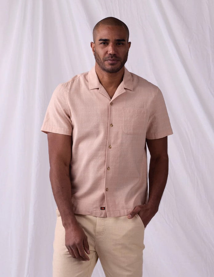 Men's Freshwater Camp Shirt - Lightweight Breathable Short Sleeve Button Down for Outdoor Adventures, Hiking & Casual Wear
