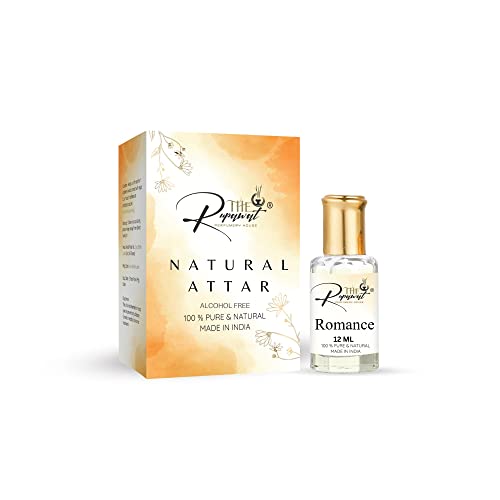 RUPAWAT Perfumery House - Pure Natural Alcohol-Free Attar Perfume for Men & Women (Romance Scent, 12ml) | Long-Lasting Fragrance Oil for Date Nights, Weddings & Special Occasions