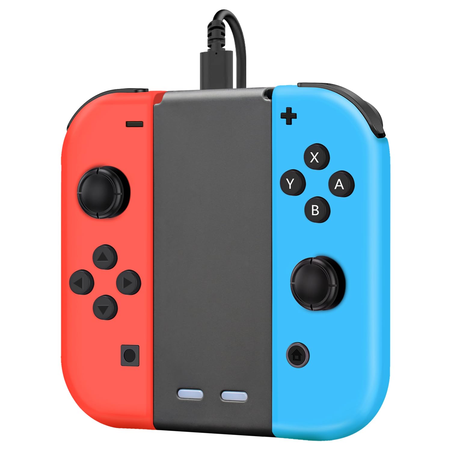 PYMENA Wireless Controller for Nintendo Switch - Compatible with Switch, OLED & Lite - Ergonomic Design with Charging Grip - Red | Perfect for Gaming, Travel & Family Entertainment