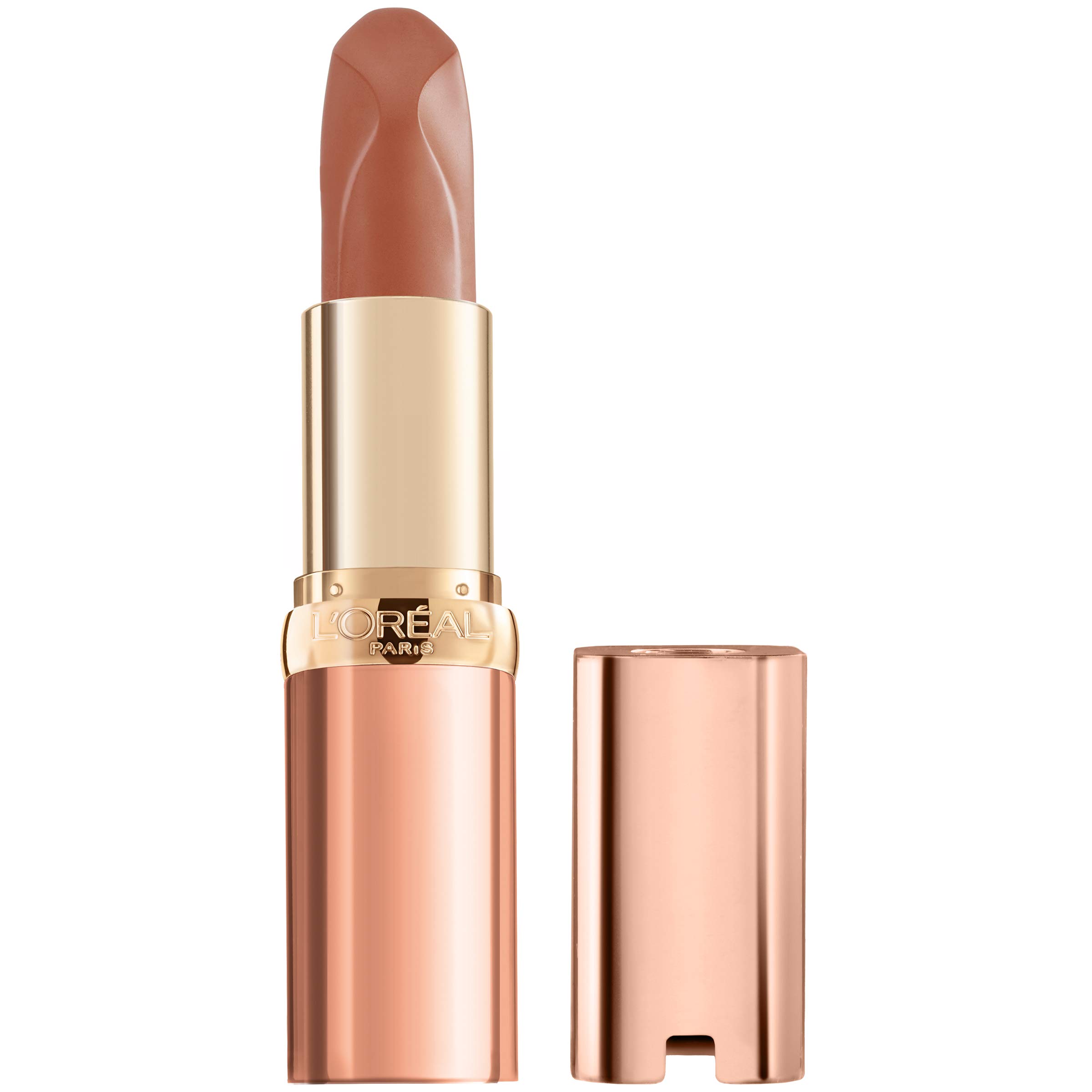 L'Oreal Paris Colour Riche Les Nus Lipstick - Nu Determine, 0.13 Oz, Nude Pink Lipstick for Everyday Wear, Moisturizing & Long-Lasting | Perfect for Work, Date Night & Special Occasions