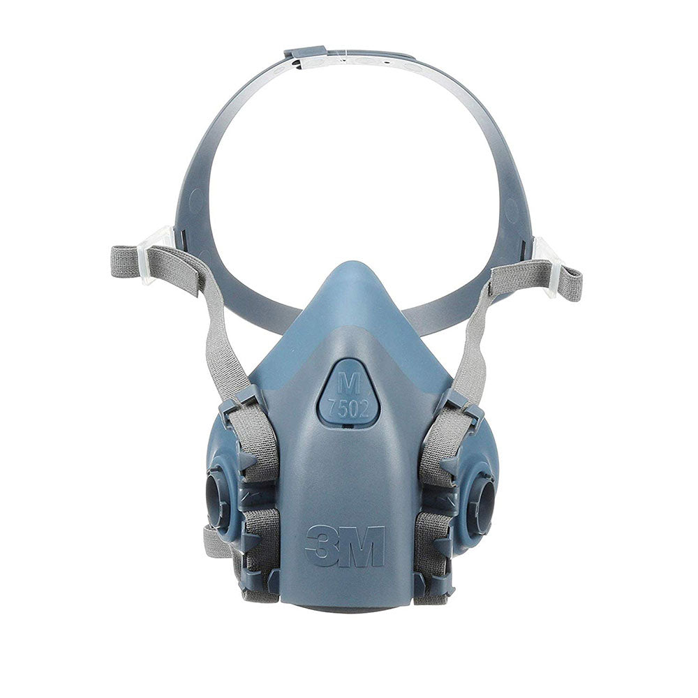 3M 37082 7502 Medium Half Facepiece Respirator - Reusable Safety Mask for Painting, Woodworking & Construction Work - NIOSH Approved for Dust & Chemical Protection