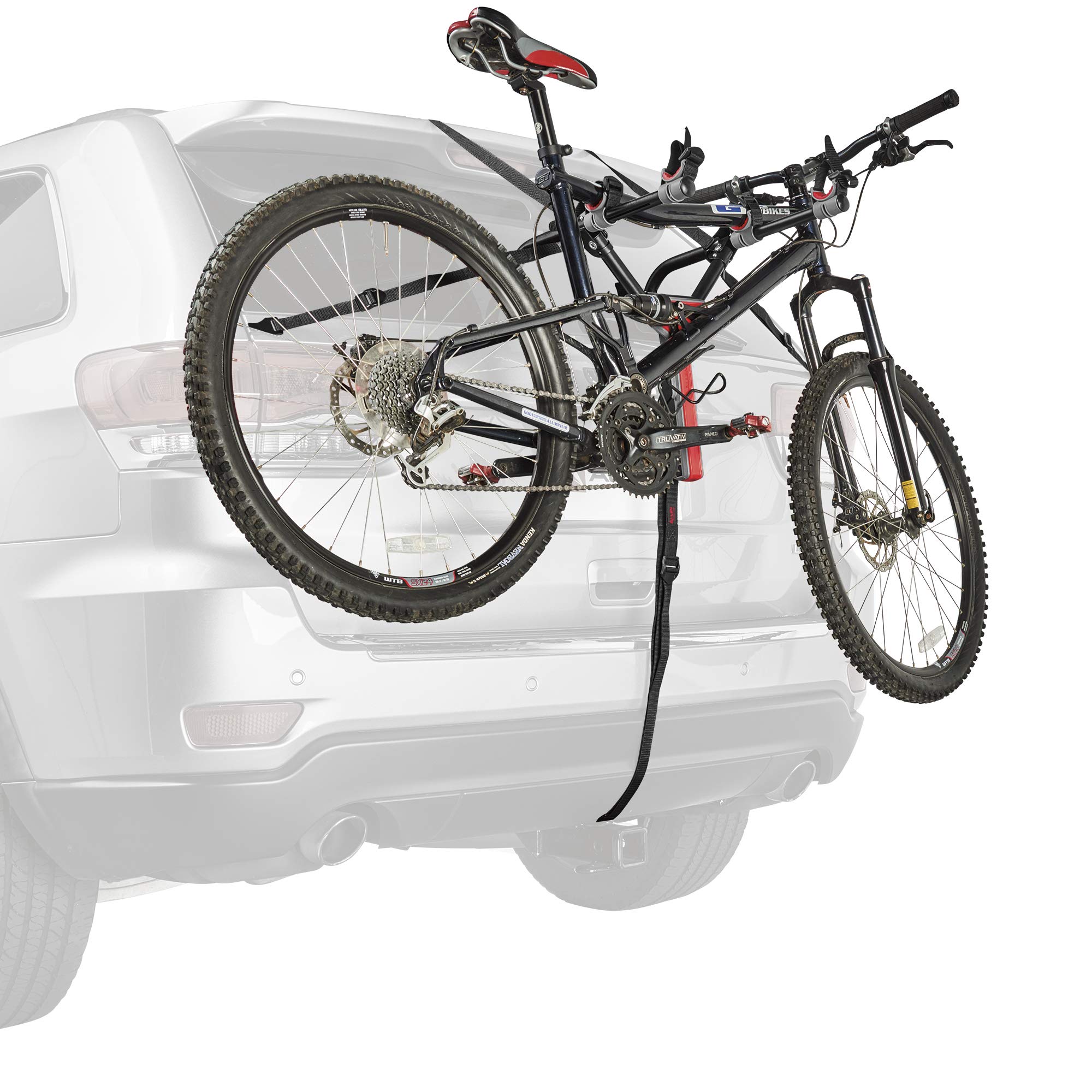 Allen Sports Ultra Compact Folding 2-Bike Trunk Mount Rack - Model MT2-B | Lightweight Car Bike Carrier for Road & Mountain Bikes | Perfect for Road Trips, Camping & Outdoor Adventures