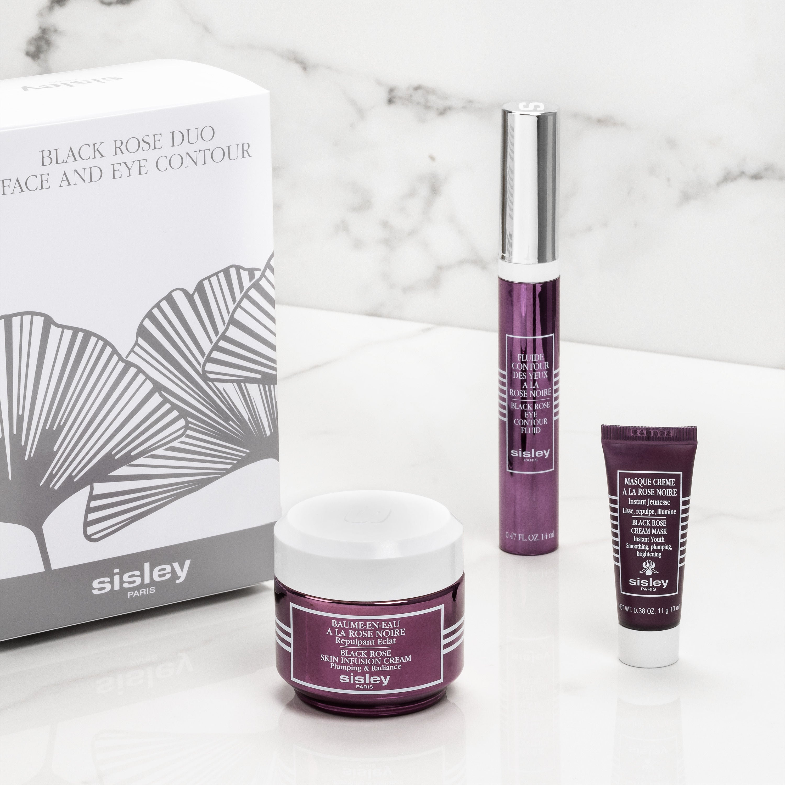 Sisley Black Rose Cream Mask & Serum Duo - Anti-Aging Skincare Set for Hydration & Radiance | Perfect for Night Routine & Dry Skin Care