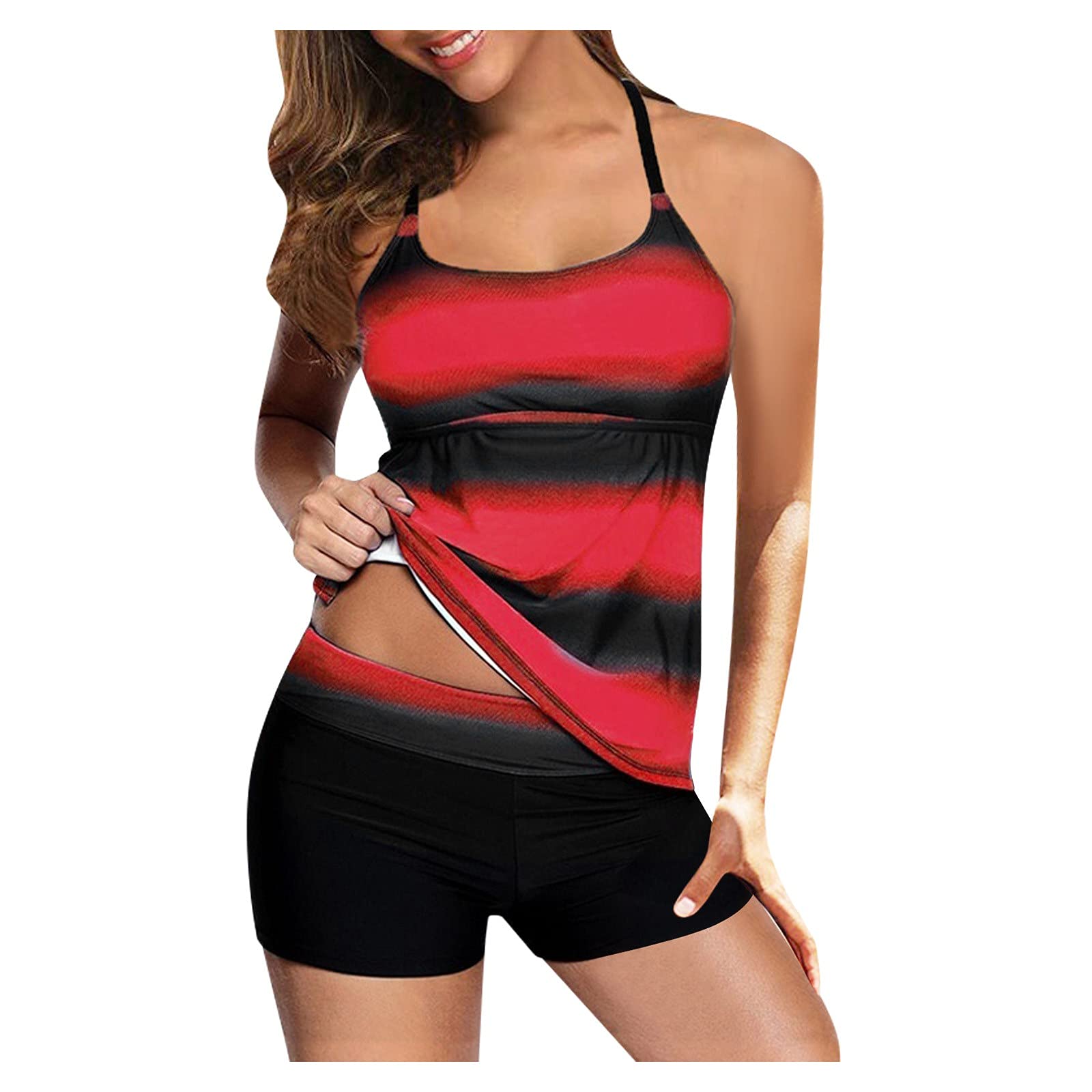 Sexy High Waist Bikini Set for Women - 2 Piece Tankini Swimsuits Bathing Suits | Perfect for Beach Vacation, Pool Party & Summer Getaways