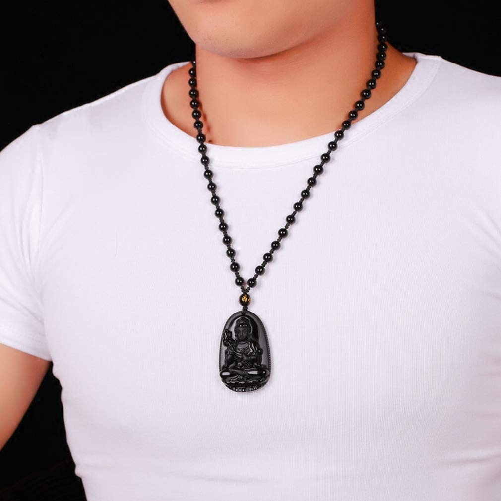 Natural Green Jade Pendant Necklace for Women & Men - Dragon, Phoenix, Buddha, Kwan-Yin & Eight Trigrams Amulet | Spiritual Protection & Fashion Jewelry Gift