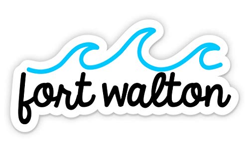 Squiddy Fort Walton Vinyl Sticker Decal - Waterproof, Durable Decals for Phone, Laptop, Water Bottle, Cooler, Skateboard (2.5