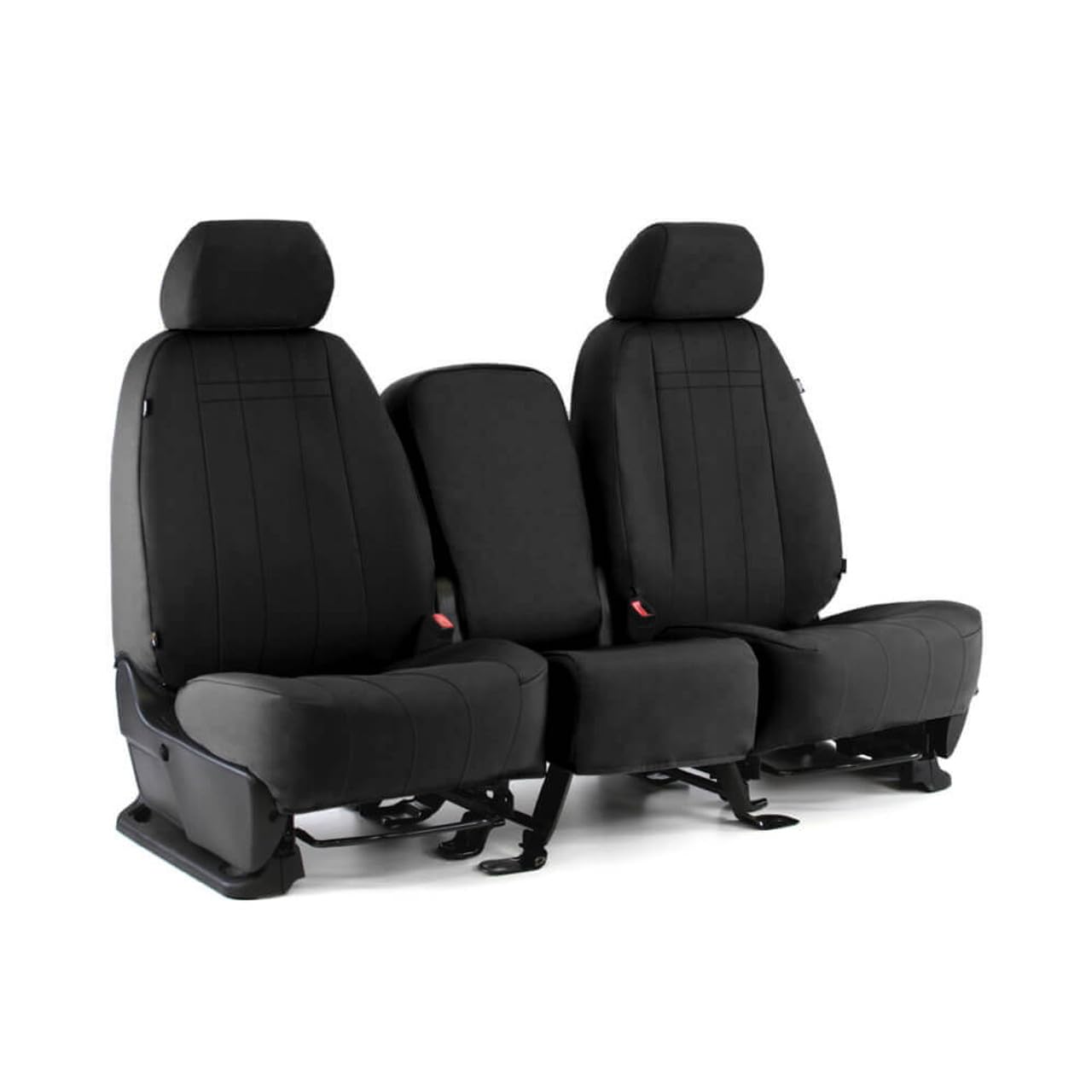 Waterproof Cordura Rear Seat Covers for Dodge Charger (2015-2019) - Black 60/40 Split Back with Solid Bottom, Pullout Console Storage & 3 Headrests | Durable Car Seat Protectors for Pets, Kids & Everyday Use