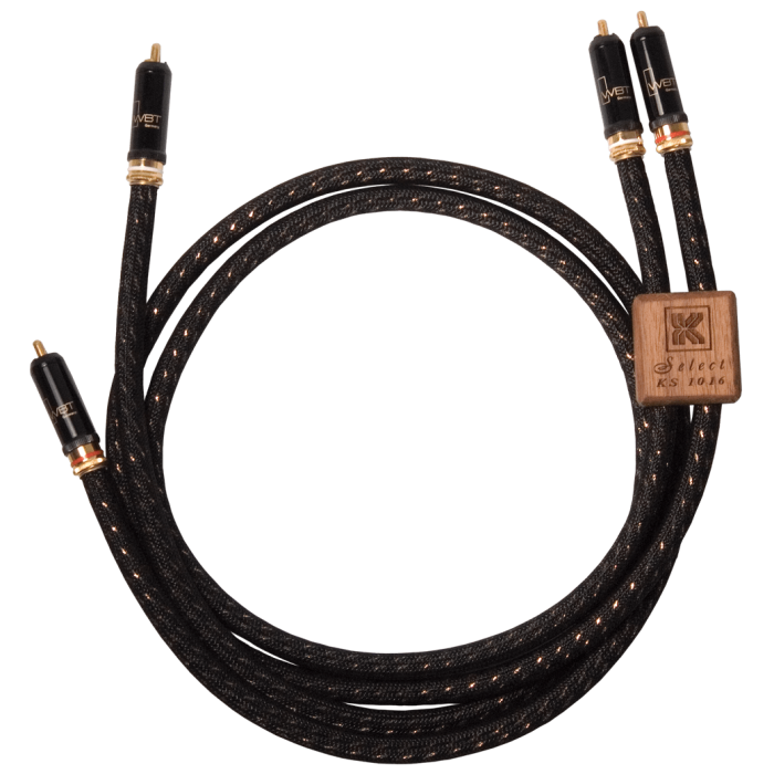 Kimber Kable KS 1016 Select Series Analog Interconnect Cable (Pair) - High-End Audio Cable for Home Theater & Hi-Fi Systems