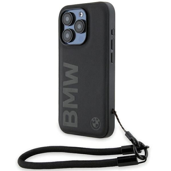 BMW Signature Genuine Leather iPhone 15 Pro Case (6.1
